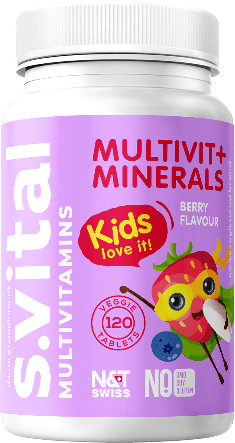 Children’s Multivitamins + Minerals Berry Flavour — N&T Swiss product photo