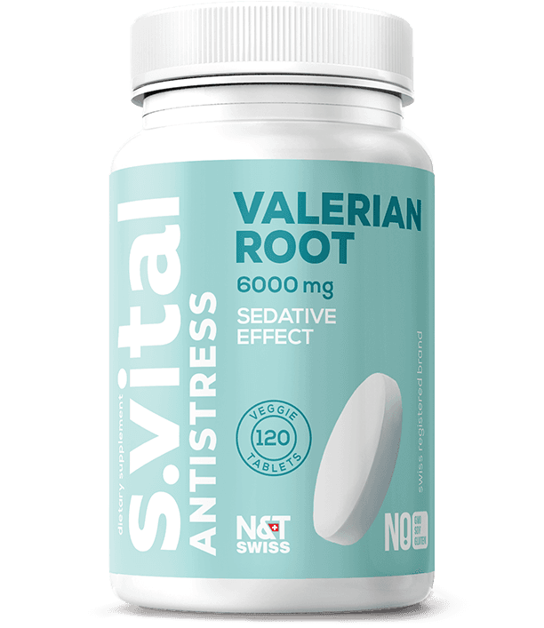 Valerian root 6000 mg — N&T Swiss product photo