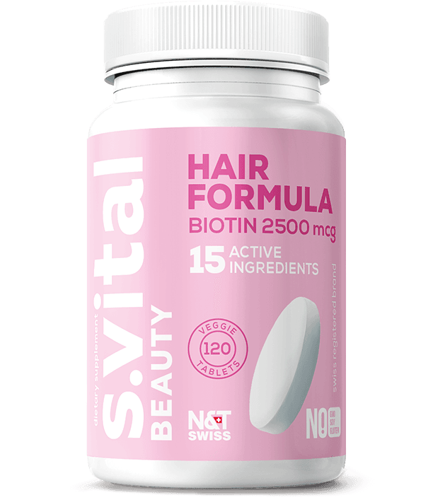 Hair formula (15 active ingredients with 2500 mcg Biotin) — N&T Swiss product photo