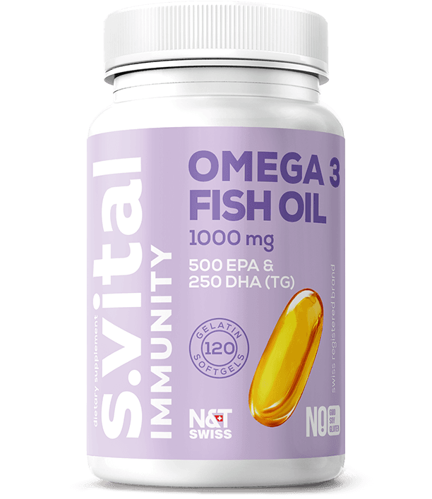 Omega-3 Fish Oil 1000 mg 500 EPA & 250 DHA (TG) — N&T Swiss product photo
